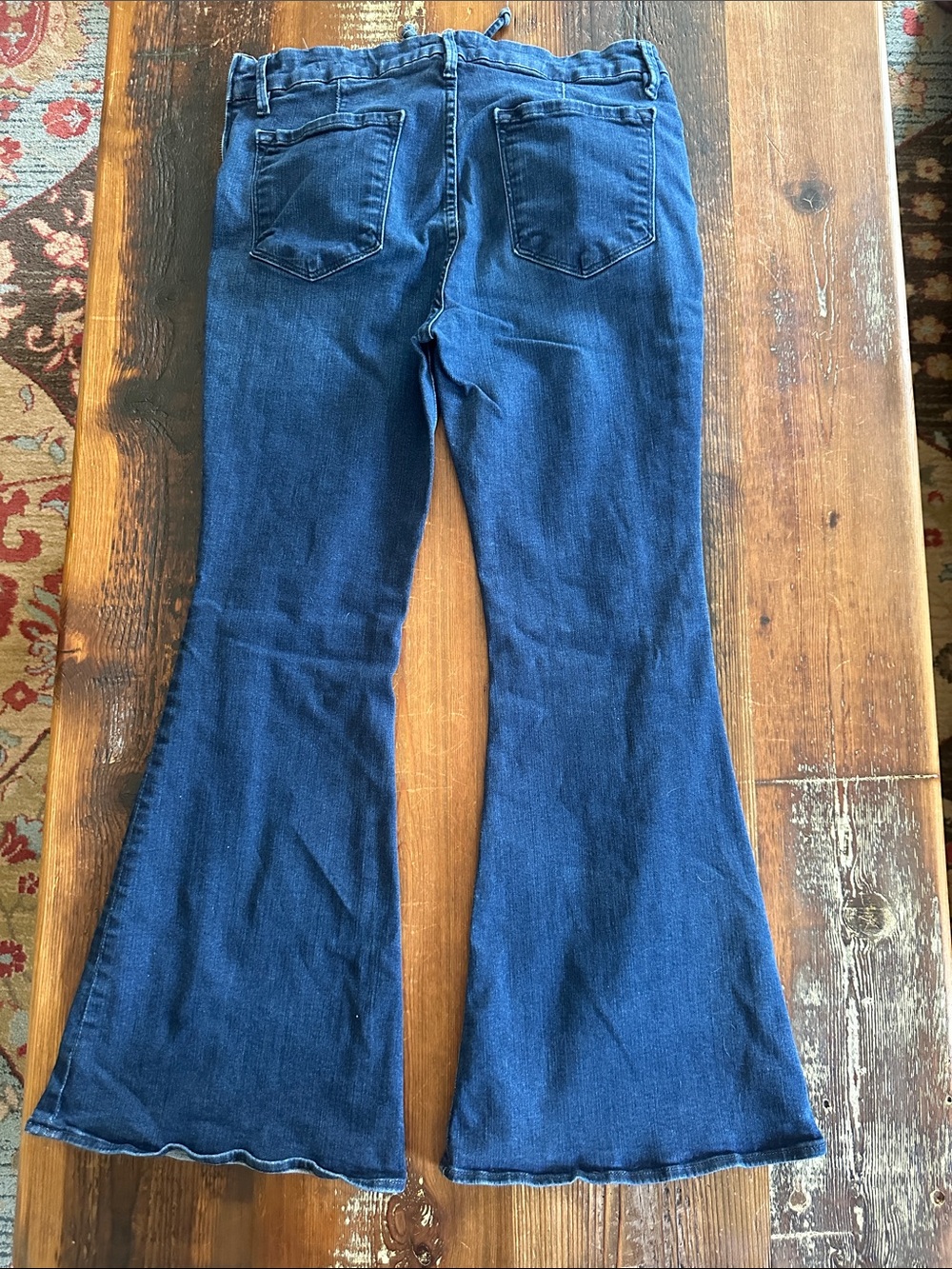 Frame Dark Blue Women's Flare Jeans